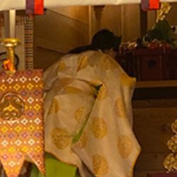 坪沼八幡神社の神主
