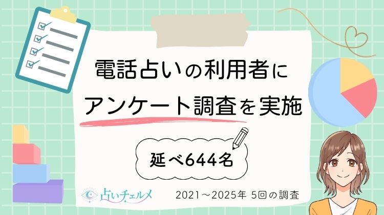 電話占い利用者644人にアンケート調査！満足度のリアルな実態を公開